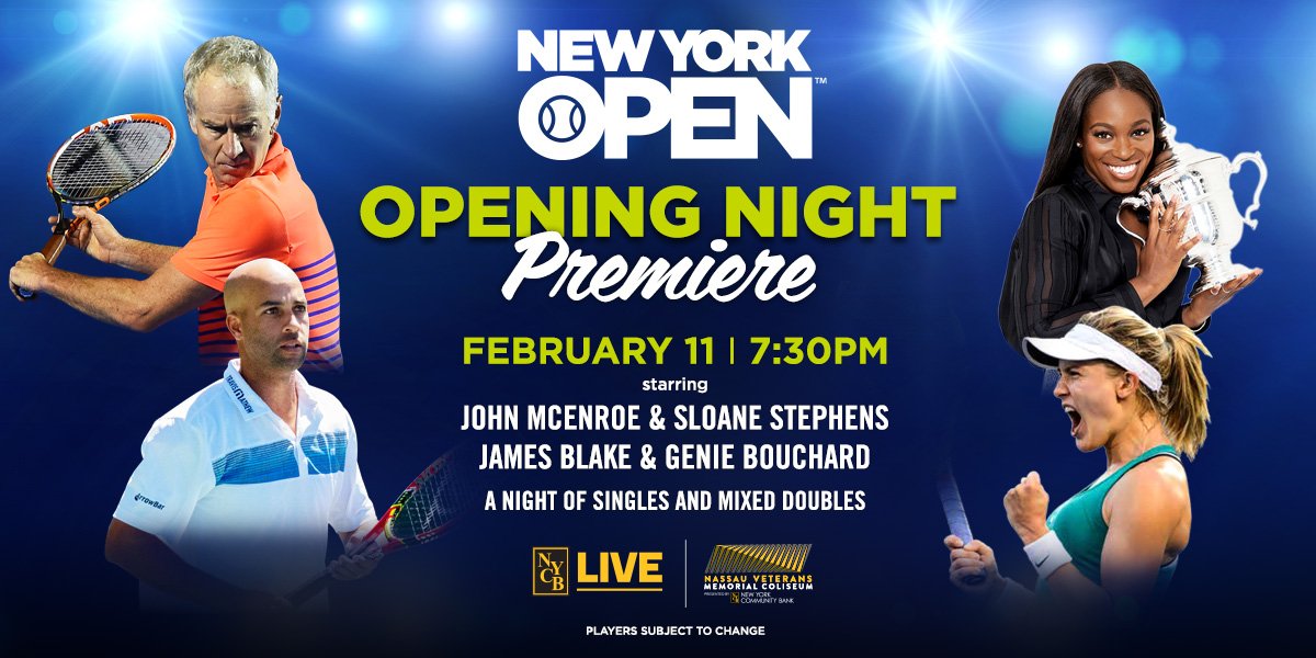 New York Open ще бъде открит с демонстративен мач с участието на