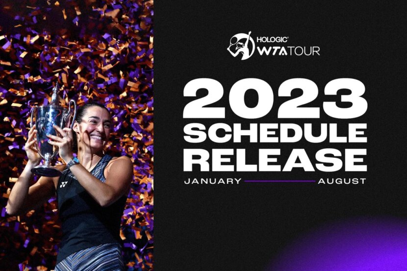 WTA публикува календара за периода януариавгуст 2023 г. TennisKafe